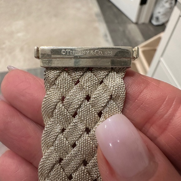 AUTHENTIC Rare & Retired Tiffany & Co Sterling Silver Mesh Bracelet - Picture 4 of 7